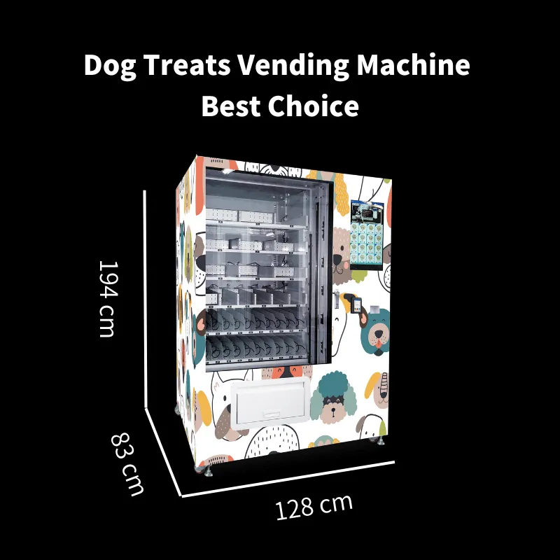 Dog treats vending machine for sale with card reader and coin mesh accepts custom